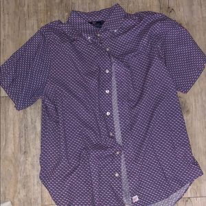 Vineyard Vines Purple and Pink Casual Button Down Shirt